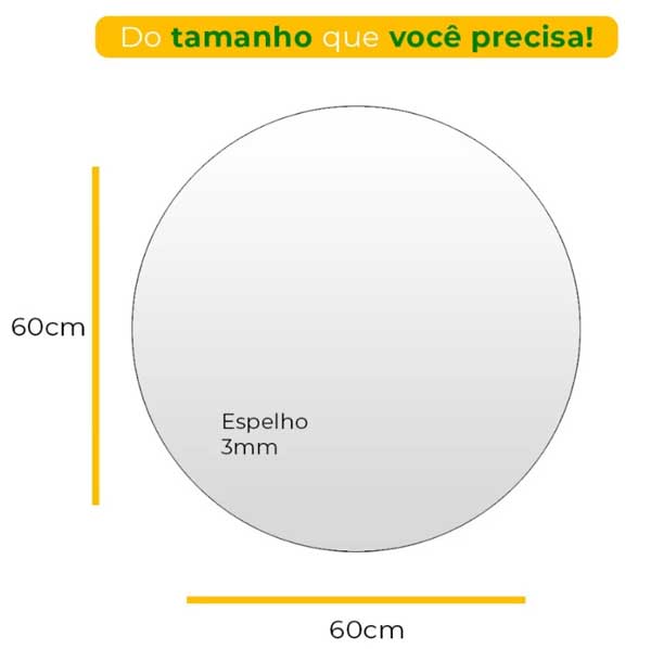 Espelho Redondo com Led 60cm + Suporte - Image 3