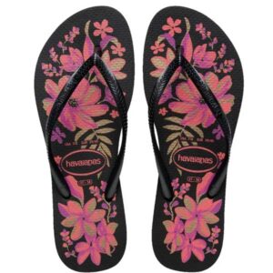 Chinelo Feminino Havaianas Slim Organic Floral Original Flor