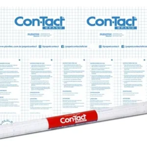 Papel Plástico Adesivo Contact 45cmx2m Cristal Transparente