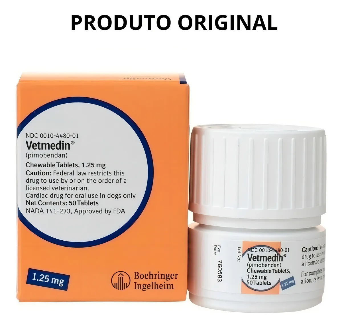 Vetmedin 1,25mg 50 Comprimidos Boehringer para Insuficiência Cardíaca em Cães - Image 2