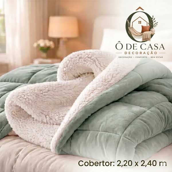 Cobertor Casal Inverno Super Quentinho Lã De Ovelha Queen - Dupla Face Premium – Ô de Casa - Imagem 7