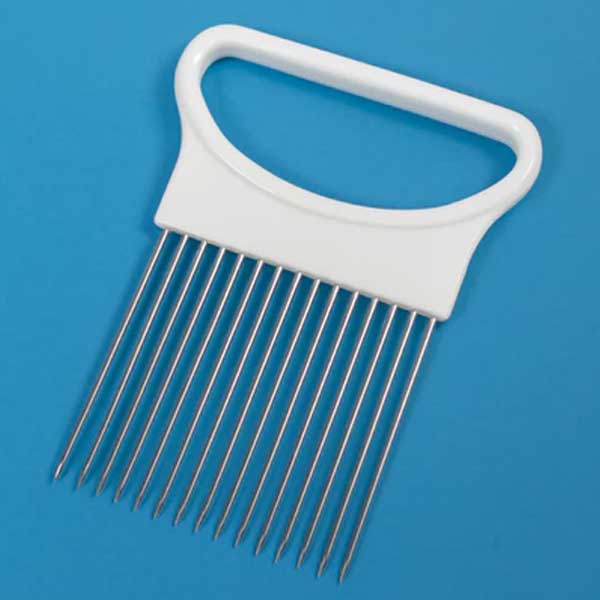 Garfo Fatiador De Vegetais Legumes Frutas Em Plástico Com Aço Inox Uny Home Utensílio Cozinha - Imagem 2
