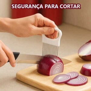 Garfo Fatiador De Vegetais Legumes Frutas Em Plástico Com Aço Inox Uny Home Utensílio Cozinha