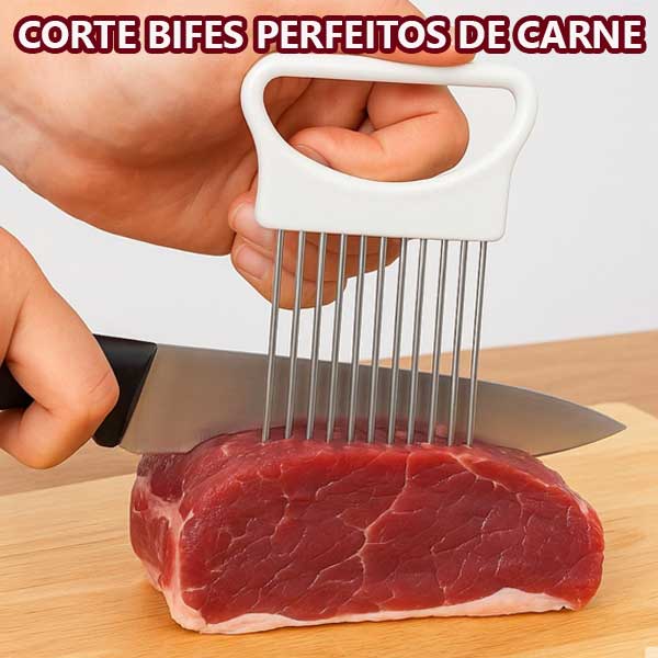 Garfo Fatiador De Vegetais Legumes Frutas Em Plástico Com Aço Inox Uny Home Utensílio Cozinha - Imagem 4