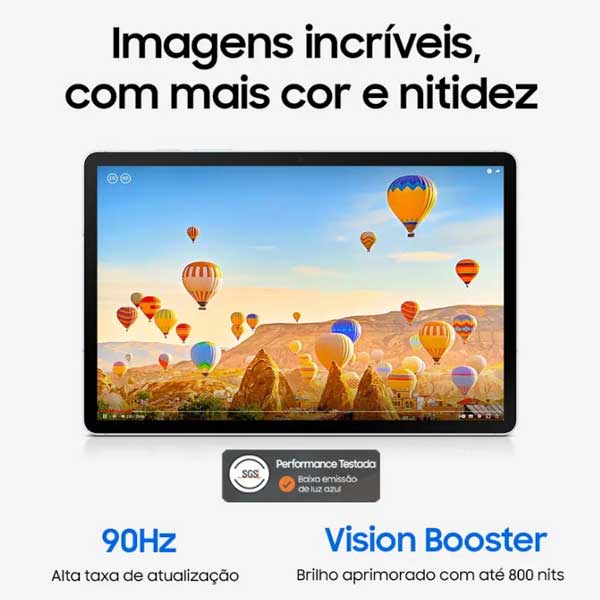 Tablet Samsung Galaxy Tab S10 FE WiFi, 128GB, 8GB, Tela 10.9" 90Hz, S Pen e Capa Inclusas Cinza - Imagem 3